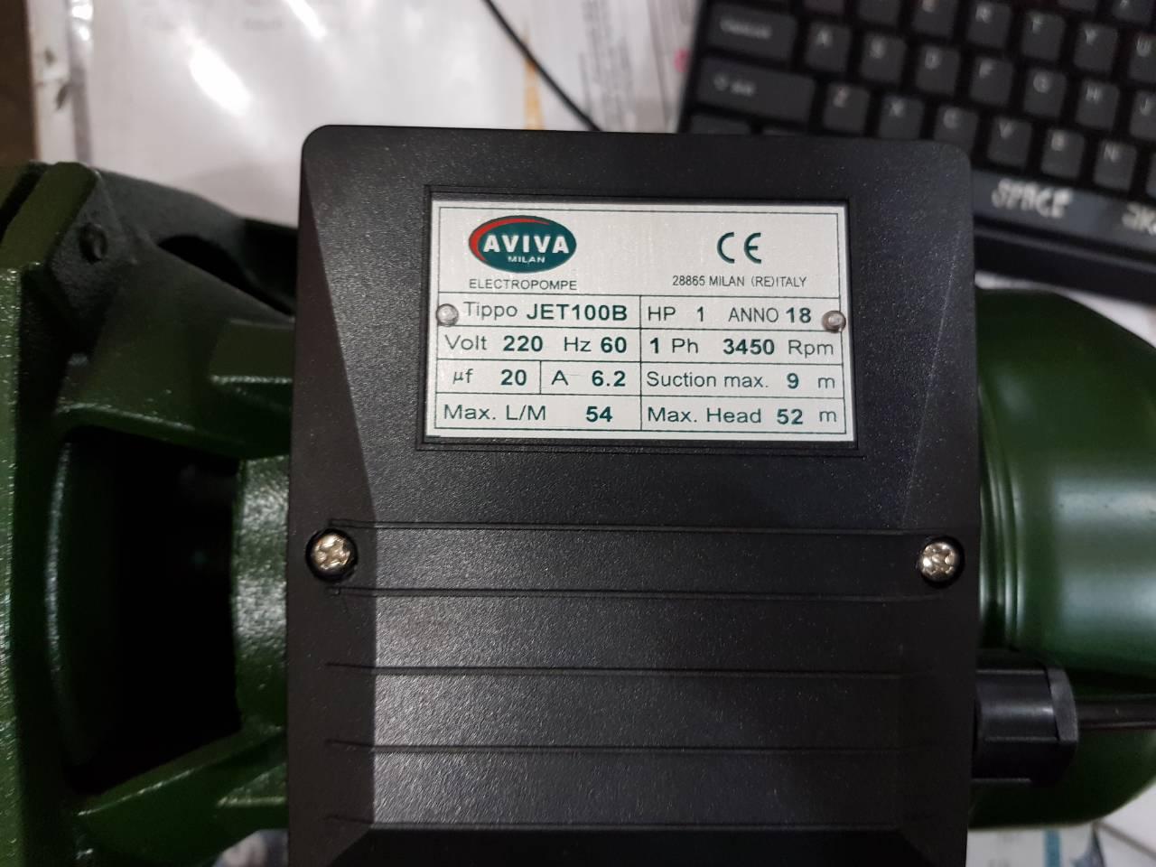 Aviva Jetmatic Pump 1HP Shallow Well JET100B