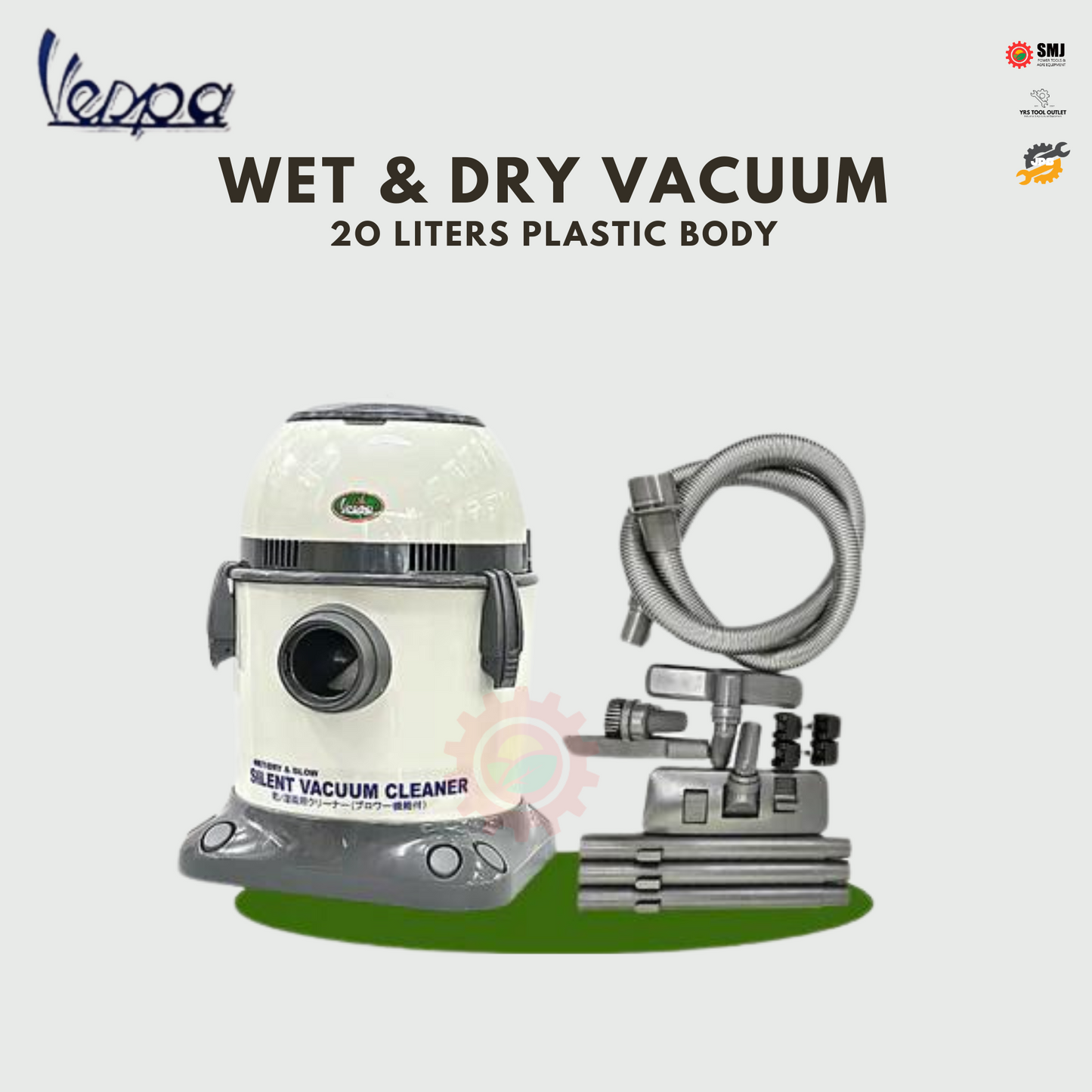 Vespa Wet & Dry Vacuum 20 Liters HEAVY DUTY
