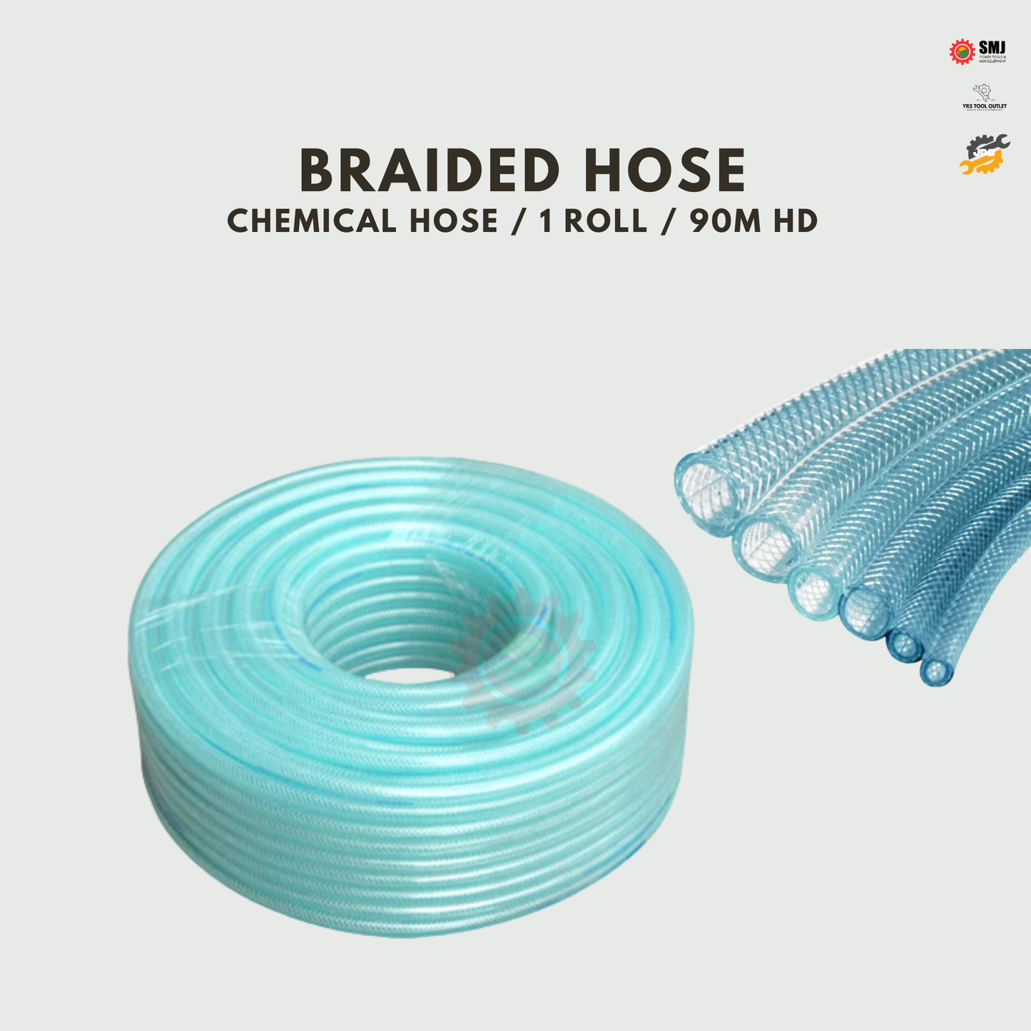 PER METER SUPERFLEX Reinforced Chemical Hose 3/16" 1/4" 5/16" 3/8" 1/2" Heavy Duty