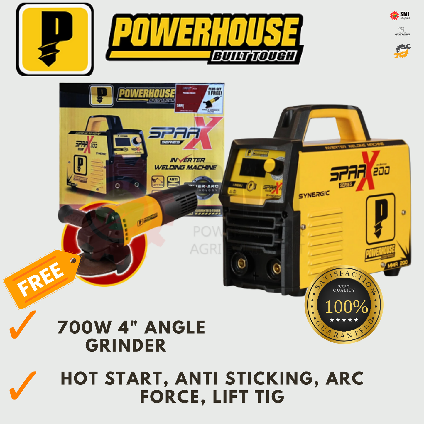 Powerhouse SPARX DC Type Inverter Welding Machine 200A and 300A