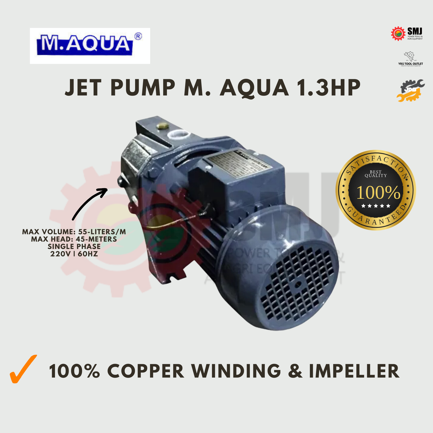 Jet Electric Water Pump Booster Pump M. Aqua