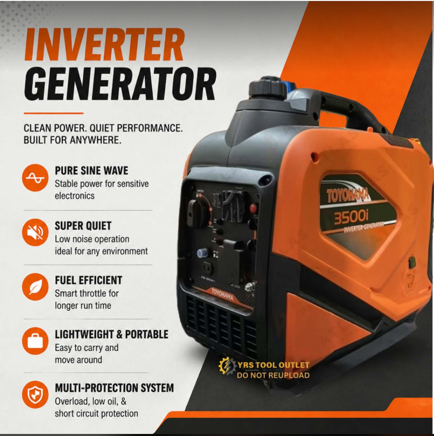 TOYOHAMA Generator Gasoline 3500i