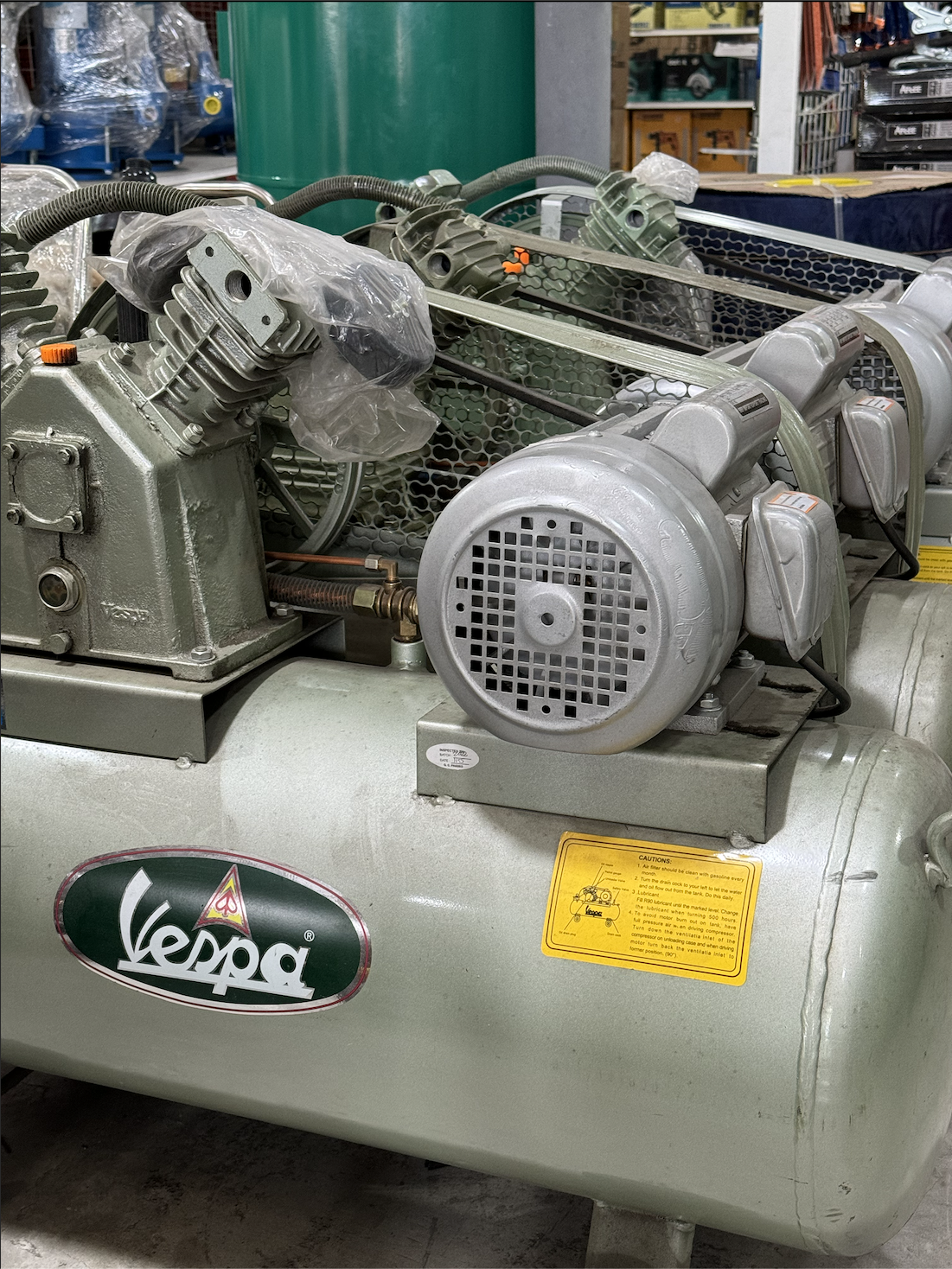 Vespa Air Compressors Belt Driven (Single Phase)