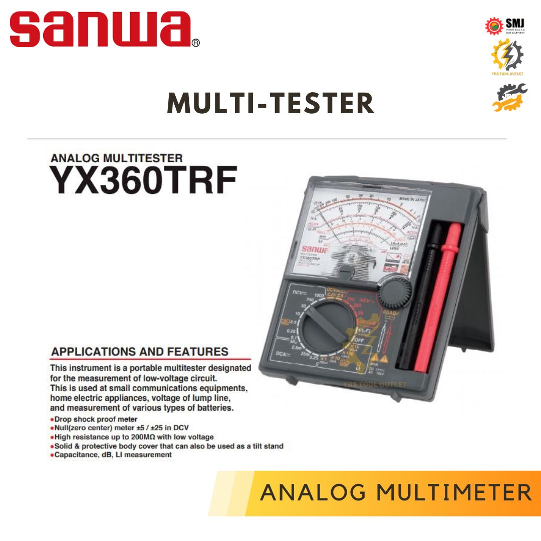 Sanwa YX360TRF Analog Multi Tester ( Drop Shockproof ) JAPAN