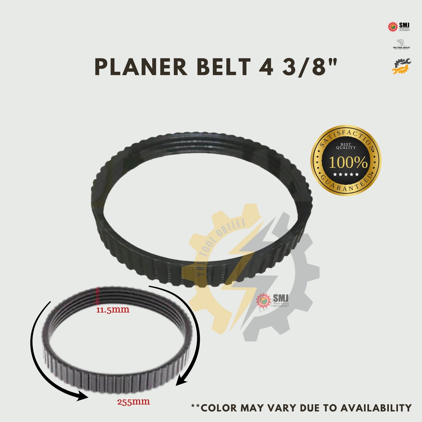 Planer Belt 3-1/4" 4-3/8" for wood planer (Black/Orange)