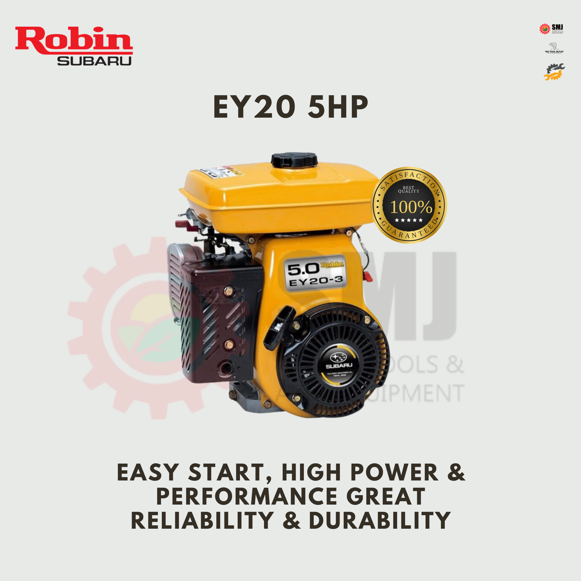 Robin Subaru EY20 5HP Standard Gasoline Engine JAPAN – YRS Tool Outlet