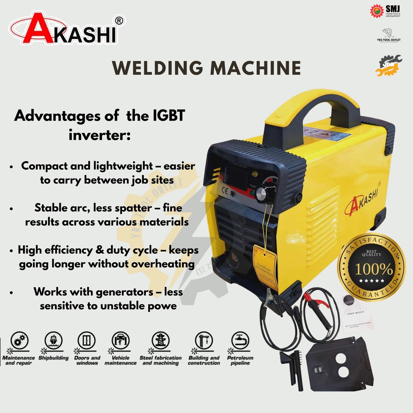 Welding Machine AKASHI 200A 300A Digital Inverter IGBT