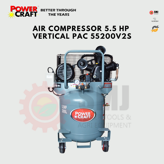 Air Compressor 5.5 HP  Vertical PAC 55200V2S