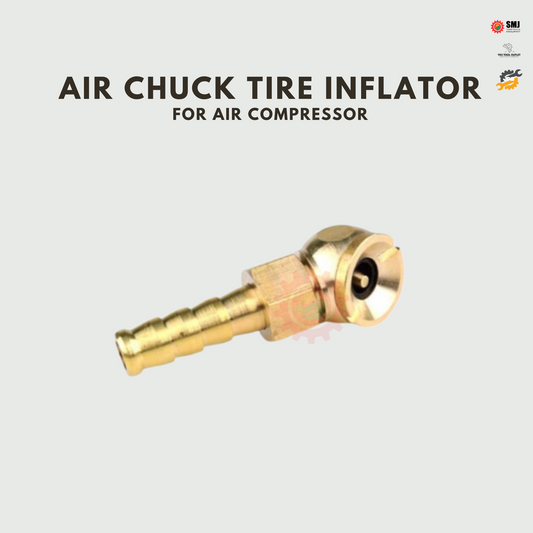 Air Chuck Tire Inflator closed end hose barb fittings