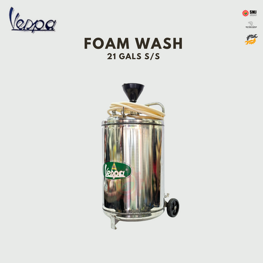 Vespa 80L SS304 Stainless Steel Foam Wash Foaming Machine for Carwash