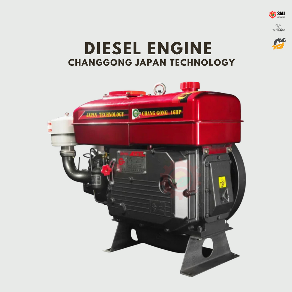 Diesel Engine R180 R180 8HP CHANGGONG DIESEL ENGINE WATERCOOLED – YRS Tool Outlet