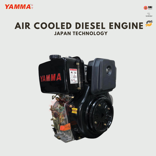 ENGINE YAMMA AIR COOLED DIESEL ENGINE JAPAN TECHNOLOGY