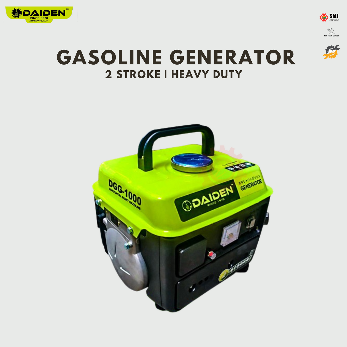 SALE! Daiden Generator DGG1000 Gas 1000W Heavy Duty