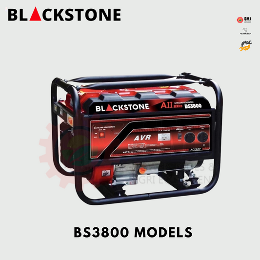 BLACKSTONE Gasoline Generator 4 Stroke BS3800 (Manual or Recoil Start)