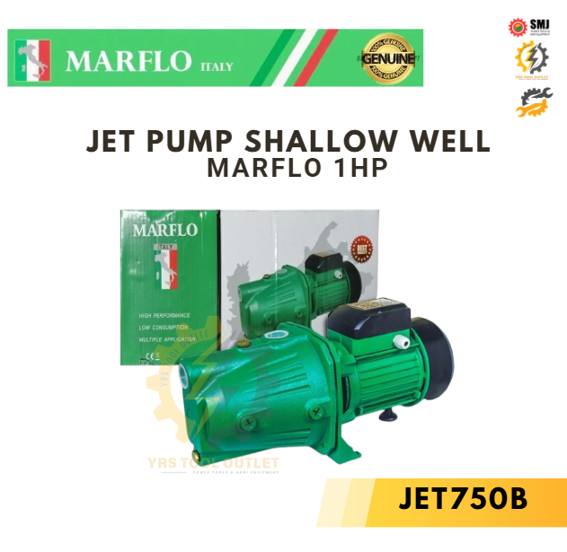 Marflo Self Priming Jet Pump 1HP JET100 GENUINE 0.5HP Booster