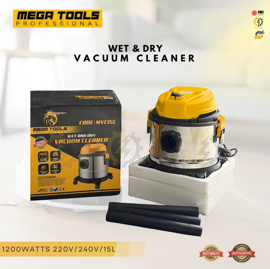 Wet & Dry Vacuum Cleaner 12L 15L Heavy Duty
