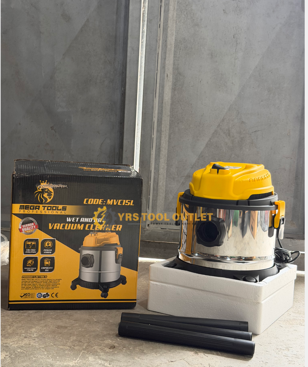 Wet & Dry Vacuum Cleaner 12L 15L Heavy Duty