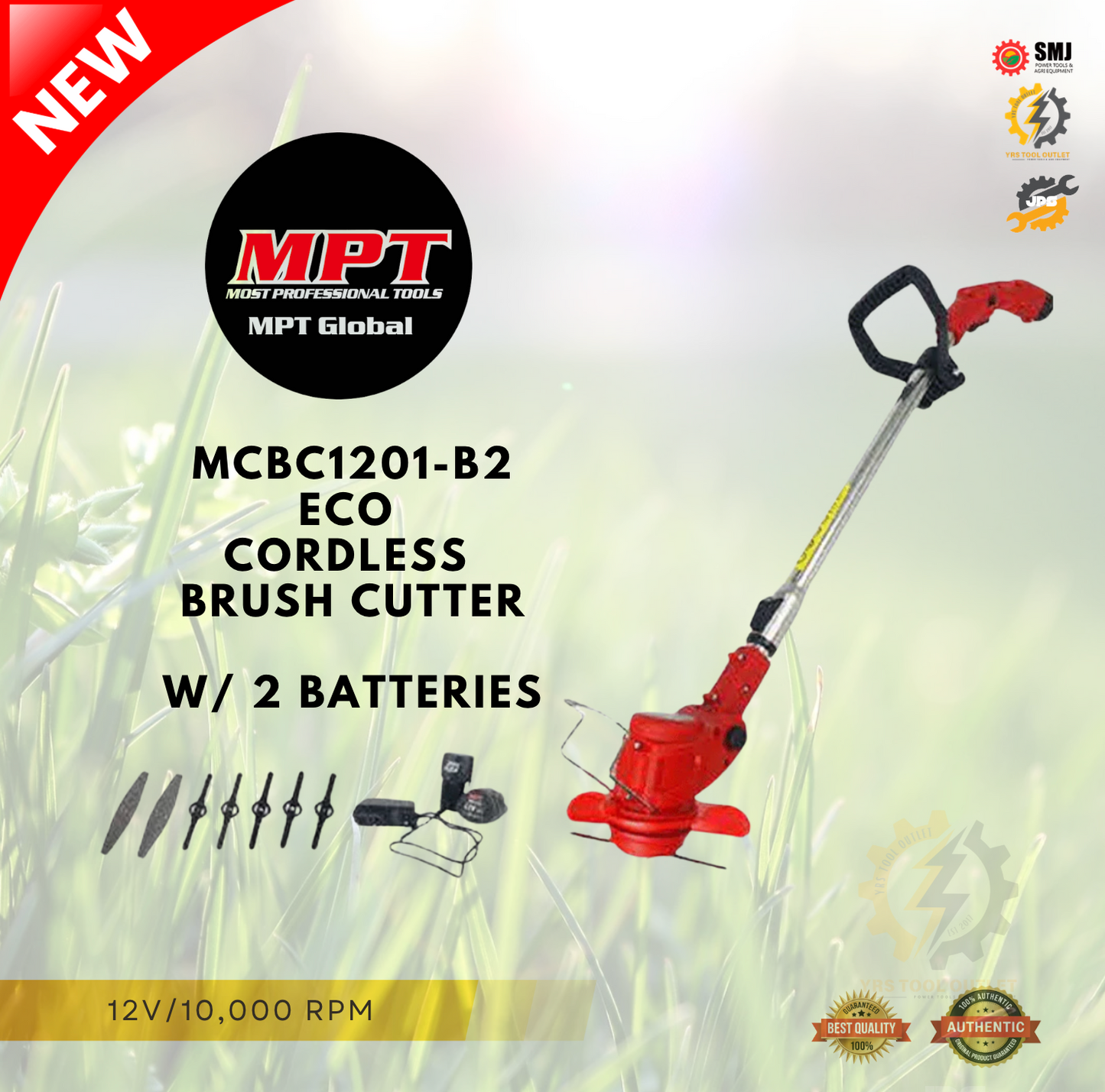 Cordless Brush Cutter MPT MCBC1201.B2-ECO
