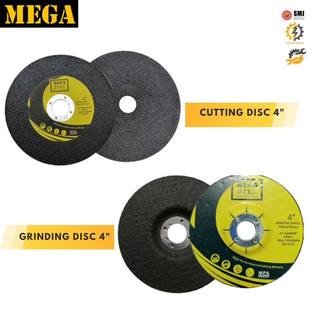 Cutting Grinding Disc MEGA 4" HIGH QUALITY