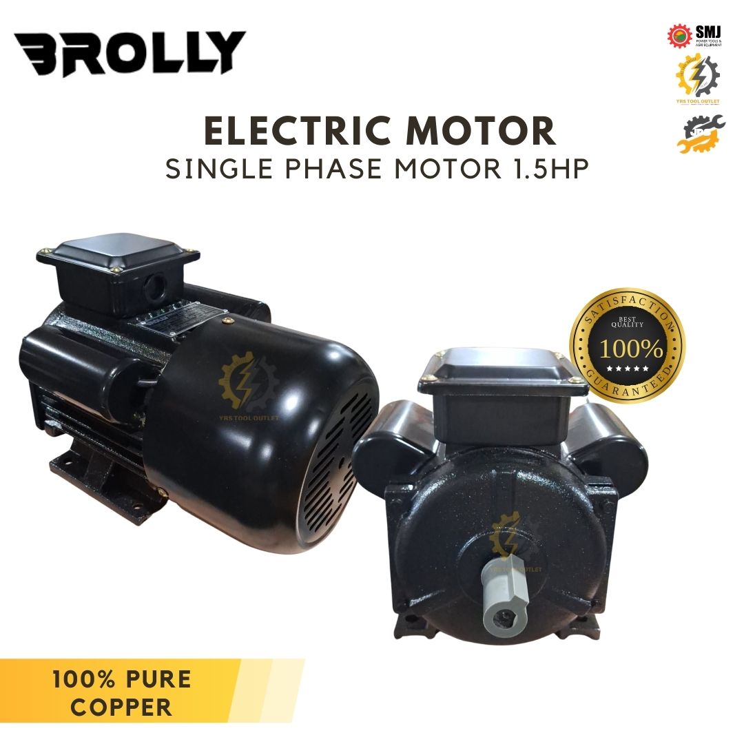 Mindong Meiji Sato Electric Motor 1.5 HP Copper and Aluminum (green/gray/black)