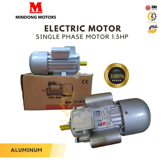 Mindong Meiji Sato Electric Motor 1.5 HP Copper and Aluminum (green/gray/black)