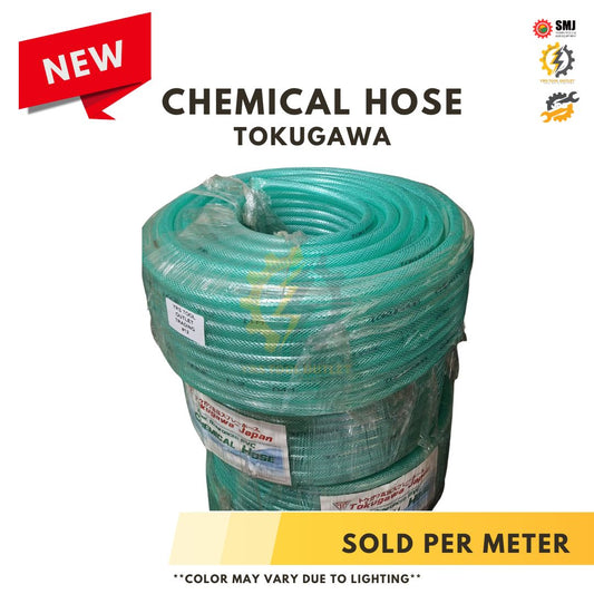 PER METER SUPERFLEX TOKUGAWA Reinforced Chemical Hose 1/4"  3/8" 1/2" 1" Heavy Duty