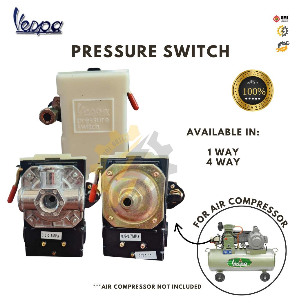 Pressure Switch Vespa Sunny Compressor 1 Way 4 Way