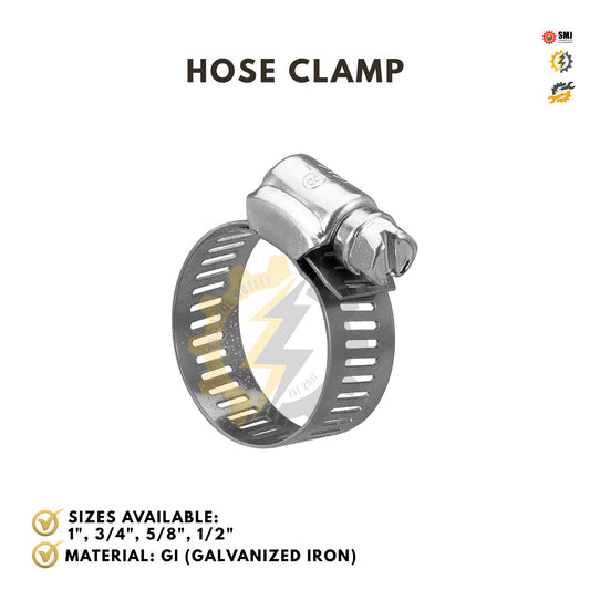 LPG / Air Hose Clamp 1", 3/4", 5/8", 1/2"