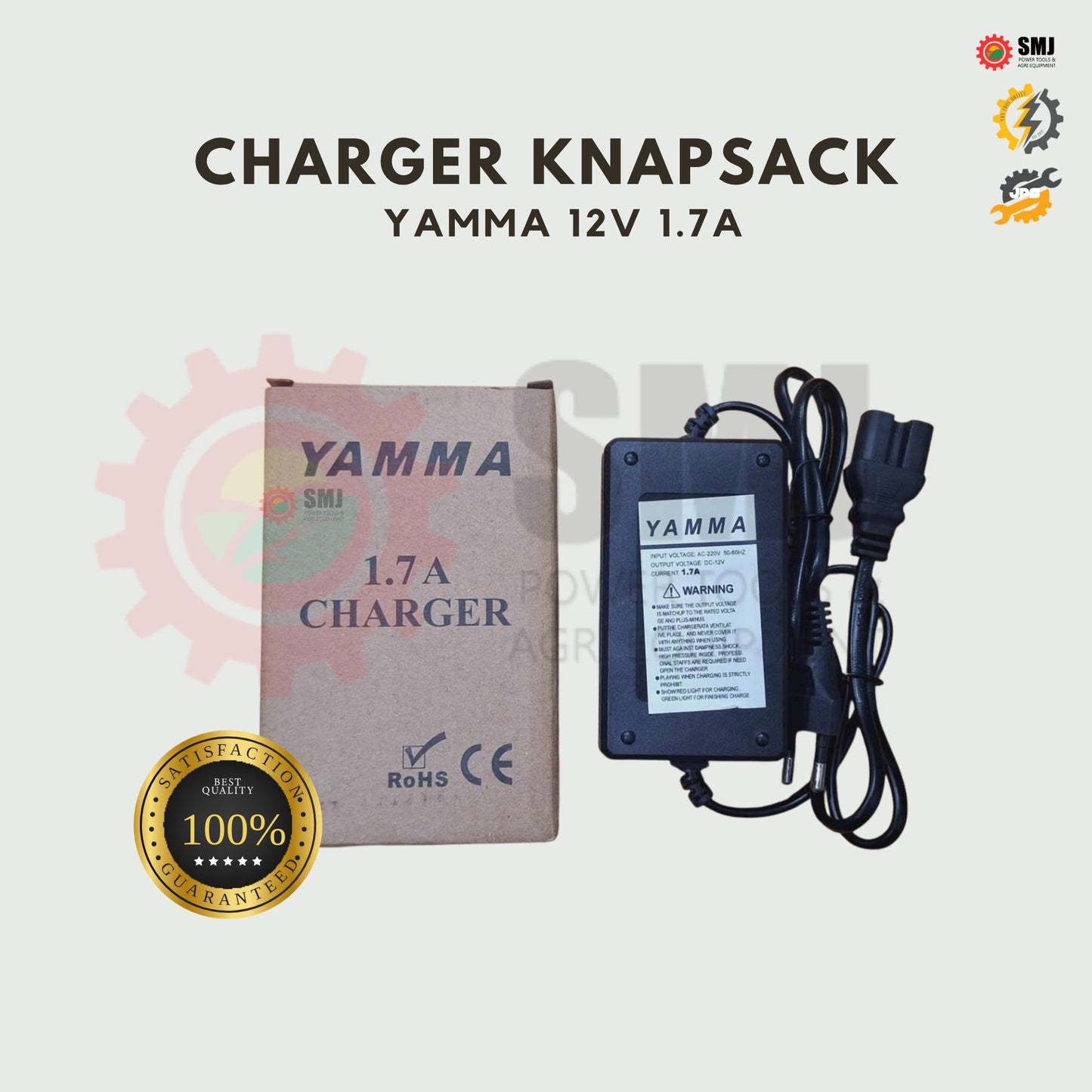 Charger Knapsack Sprayer 2 in 1 Kawasaki/Yamma 12V 1.7A