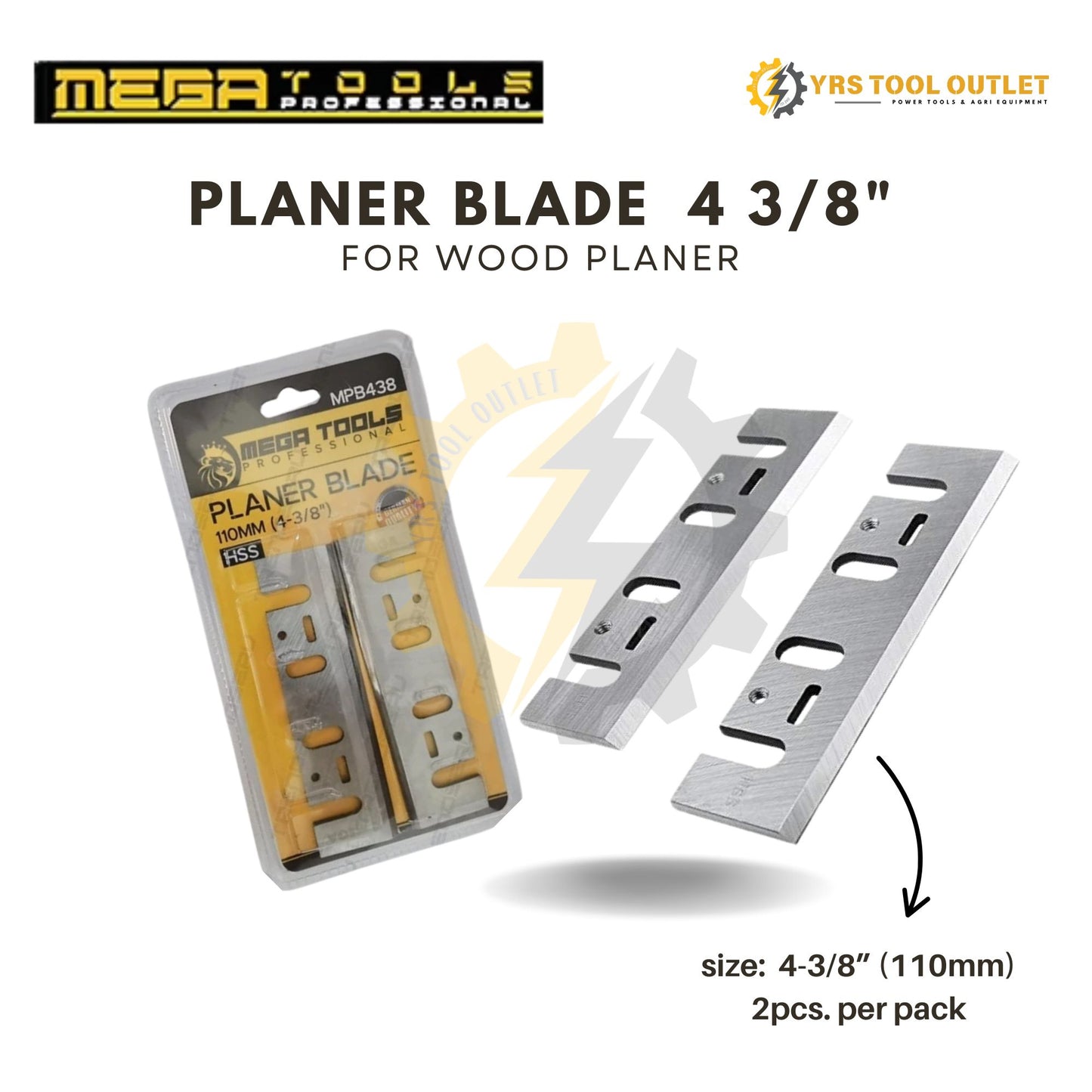 Planer Blade 3-1/4" 4-3/8" MEGA TATARA MAKITA