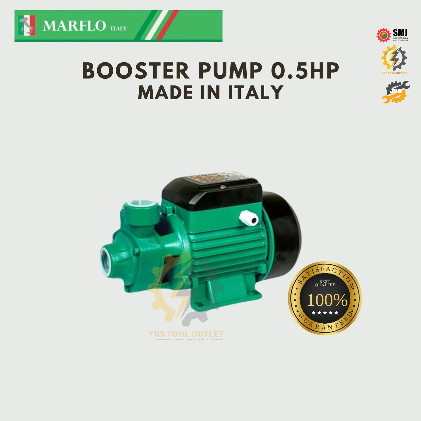 Marflo Self Priming Jet Pump 1HP JET100 GENUINE 0.5HP Booster